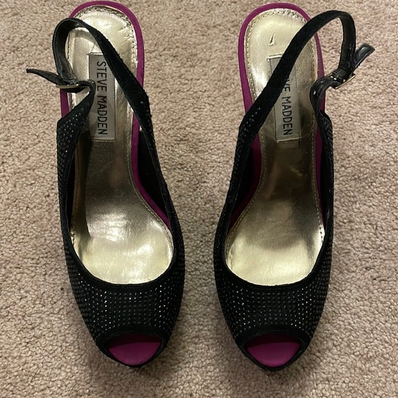 Women’s Steve Madden Rhinestone 6 inch heels - Picture 2 of 10